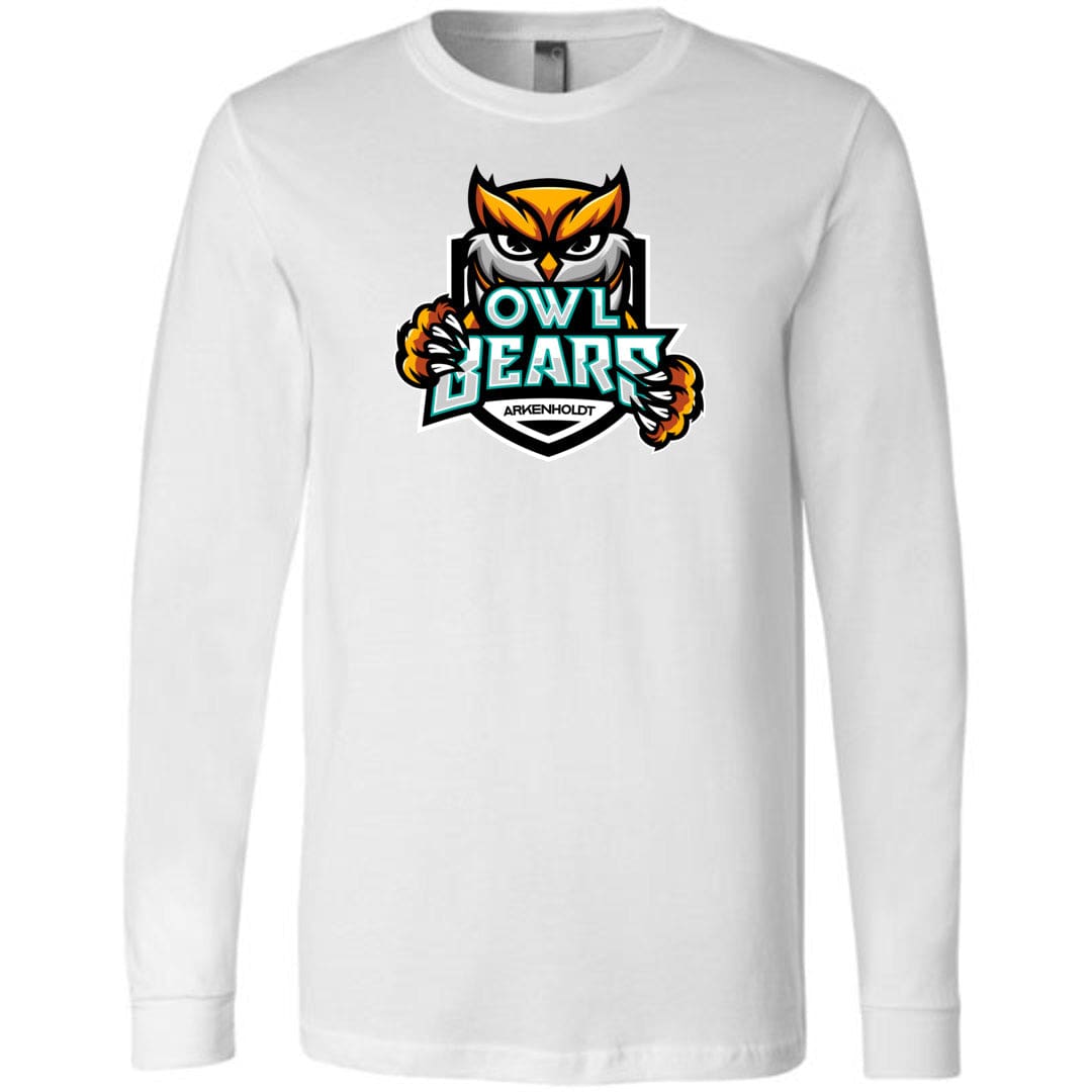 Arkenholdt Owlbears Team Logo Unisex Premium Long Sleeve Tee - White / S