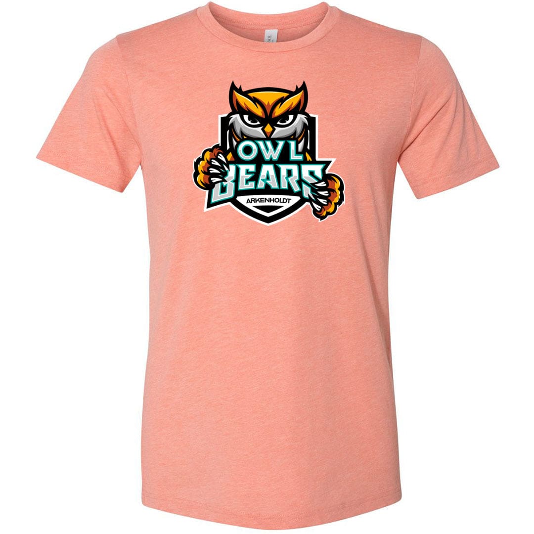 Arkenholdt Owlbears Team Logo Unisex Premium Tee - Heather Sunset / XS