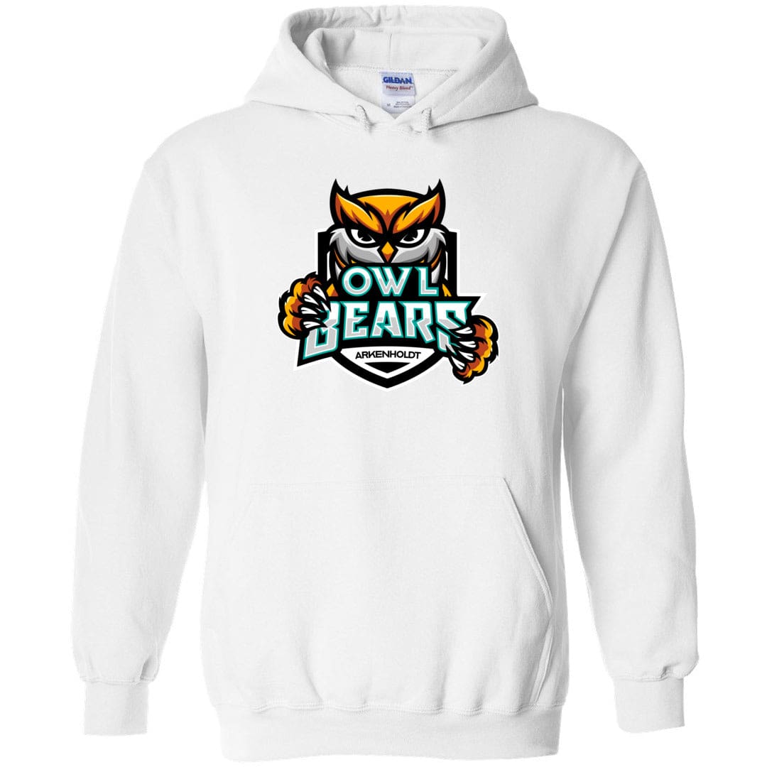 Arkenholdt Owlbears Team Logo Unisex Pullover Hoodie - White / S