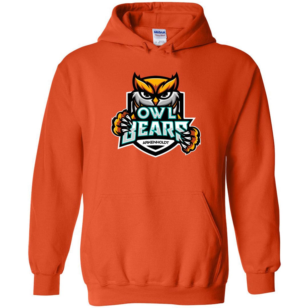 Arkenholdt Owlbears Team Logo Unisex Pullover Hoodie - Orange / S