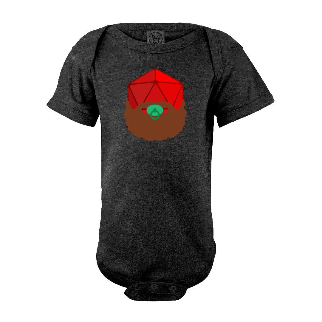 Baby Beard20 Unisex Baby Fine Jersey Onesie Bodysuit - Vintage Smoke / NB