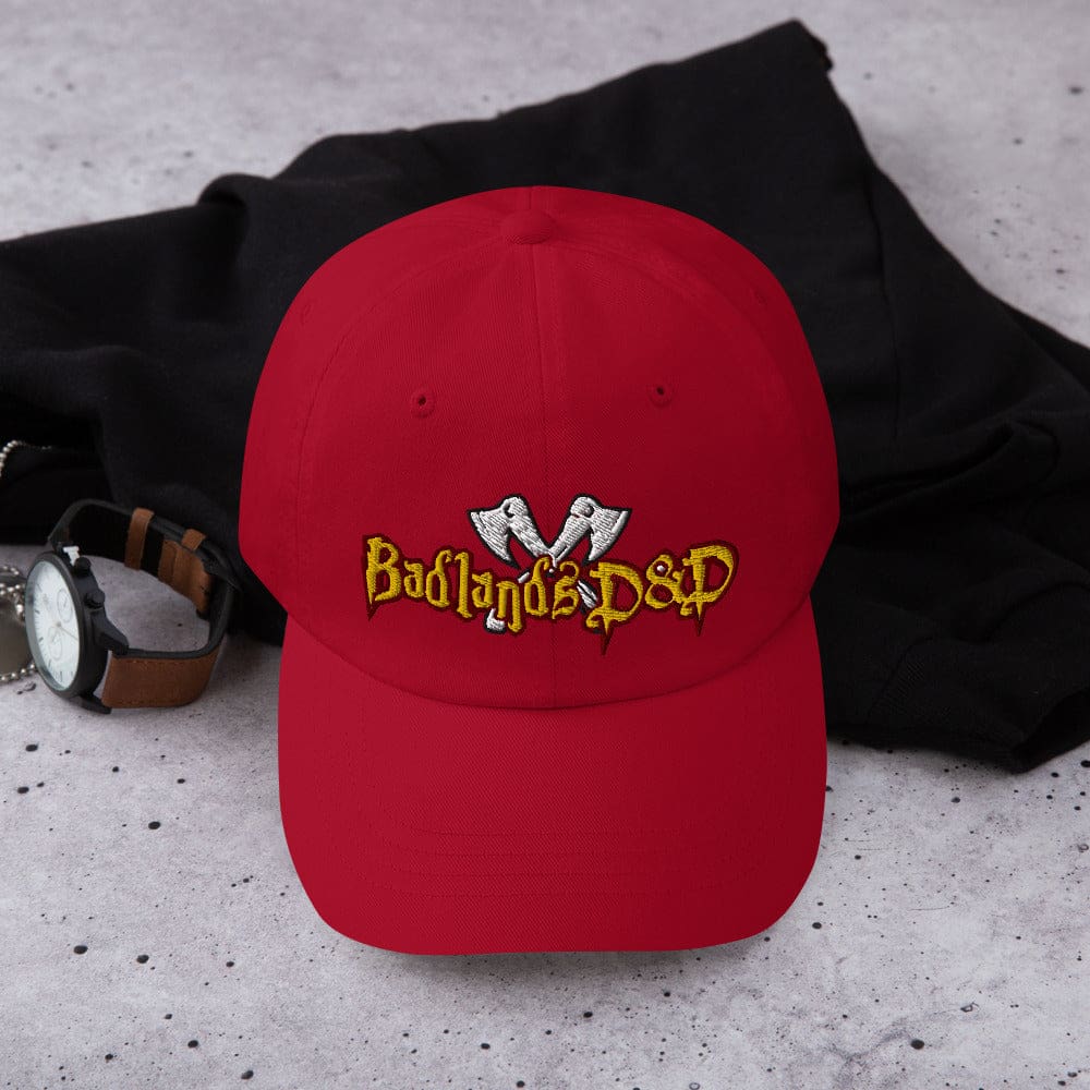 Badlands D&D Logo Classic Dad Cap - Cranberry