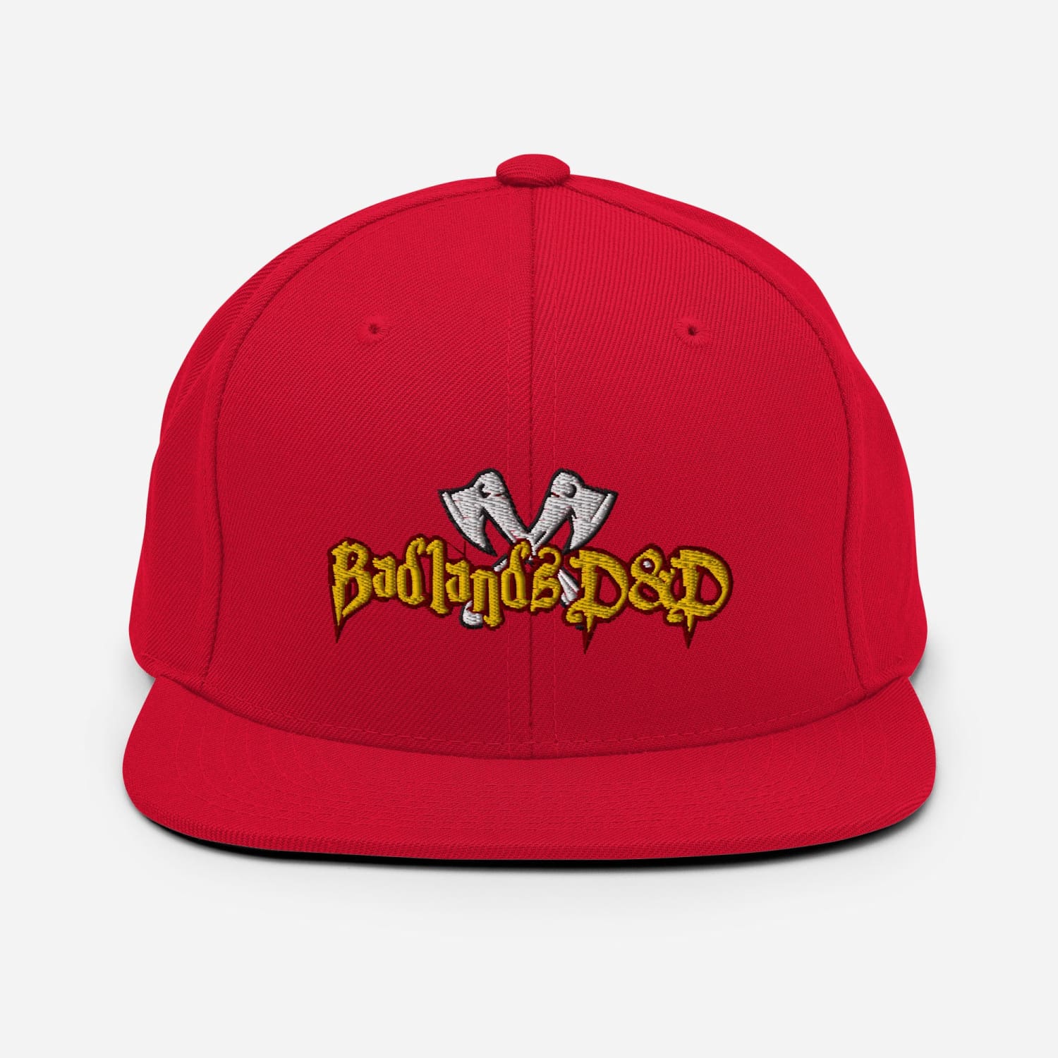 Badlands D&D Logo Classic Snapback Cap - Red
