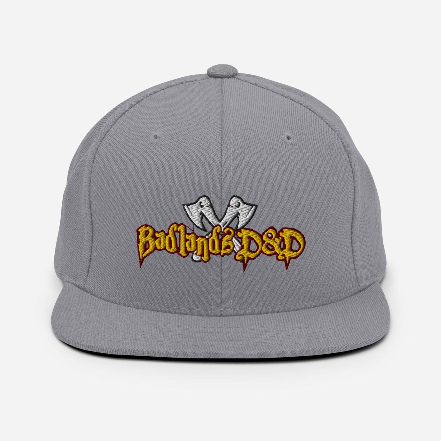 Badlands D&D Logo Classic Snapback Cap - Silver