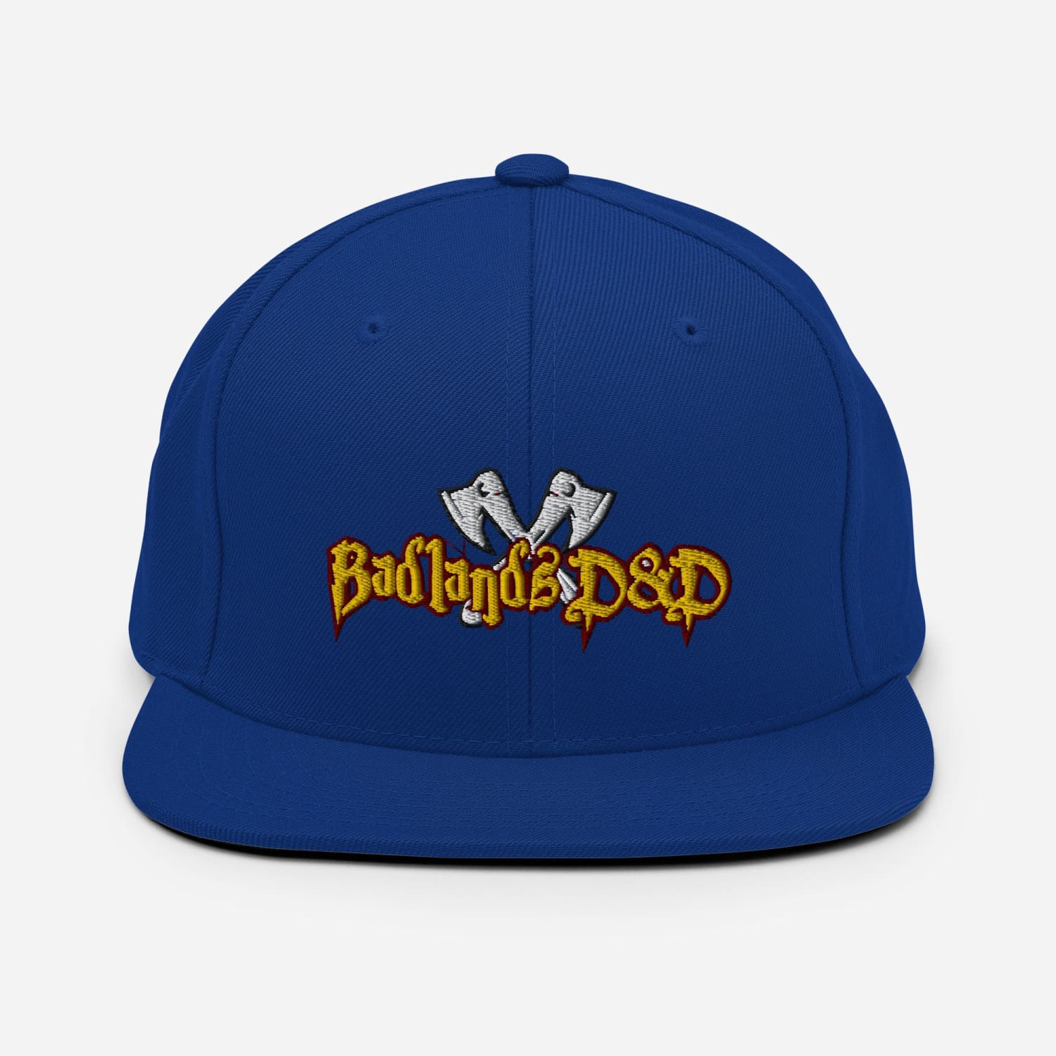 Badlands D&D Logo Classic Snapback Cap - Royal Blue