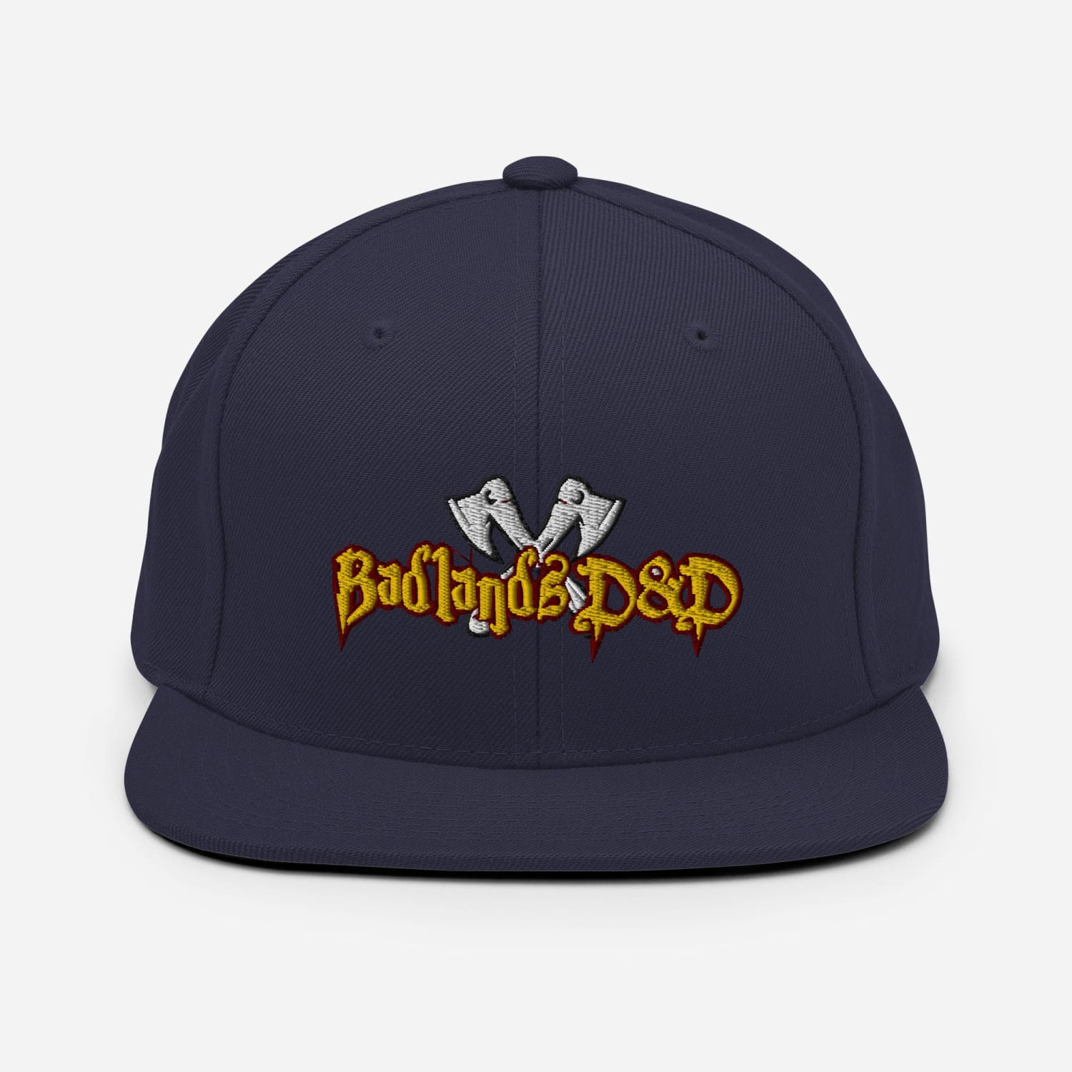 Badlands D&D Logo Classic Snapback Cap - Navy