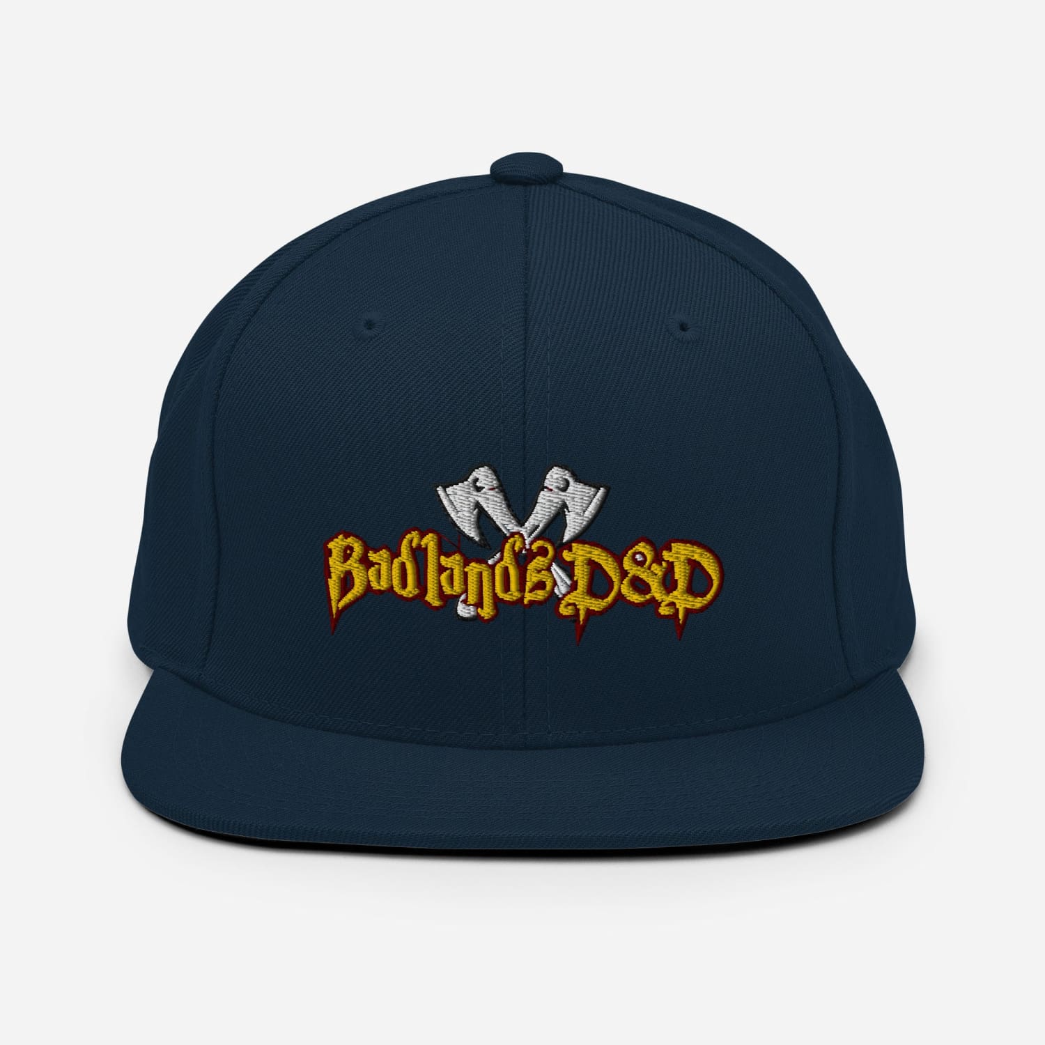 Badlands D&D Logo Classic Snapback Cap - Dark Navy