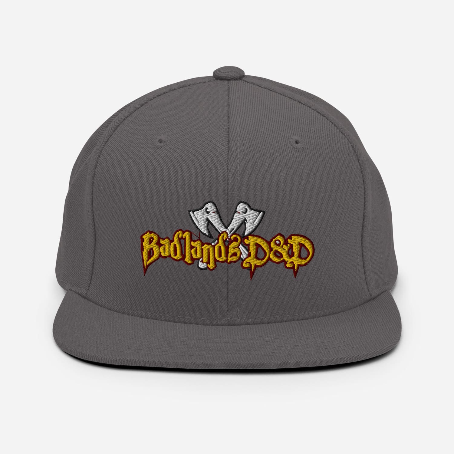 Badlands D&D Logo Classic Snapback Cap - Dark Grey
