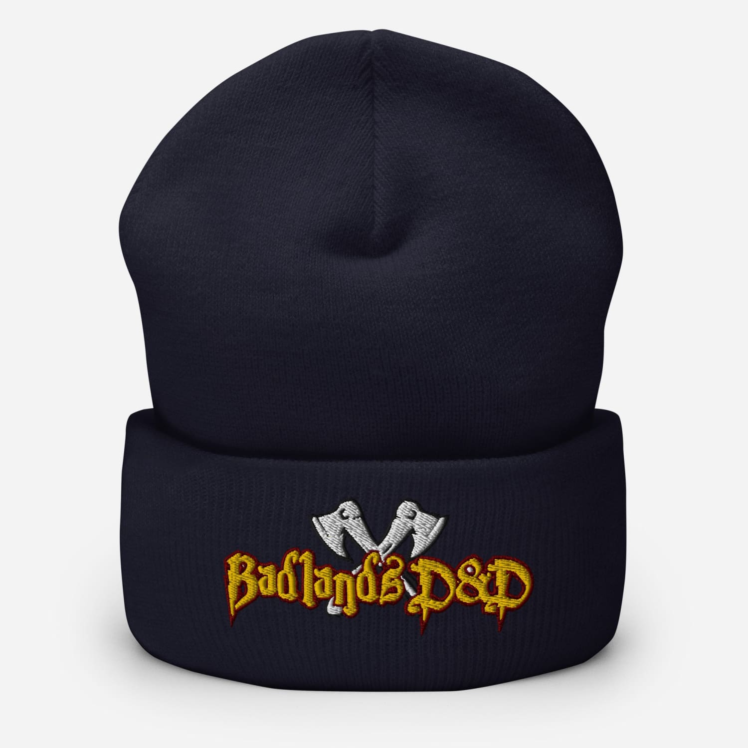 Badlands D&D Logo Cuffed Knit Beanie / Tuque - Navy