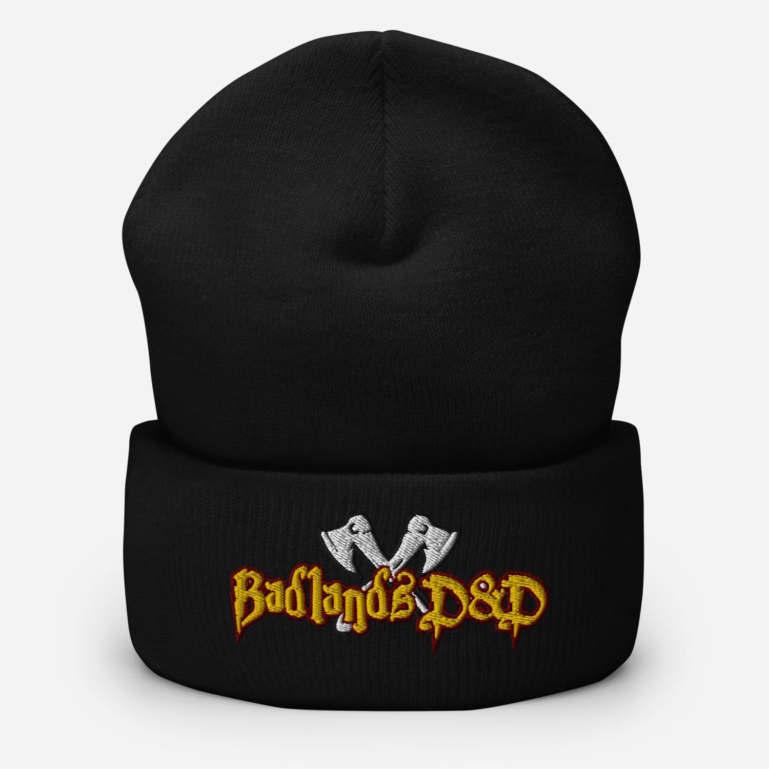 Badlands D&D Logo Cuffed Knit Beanie / Tuque - Black