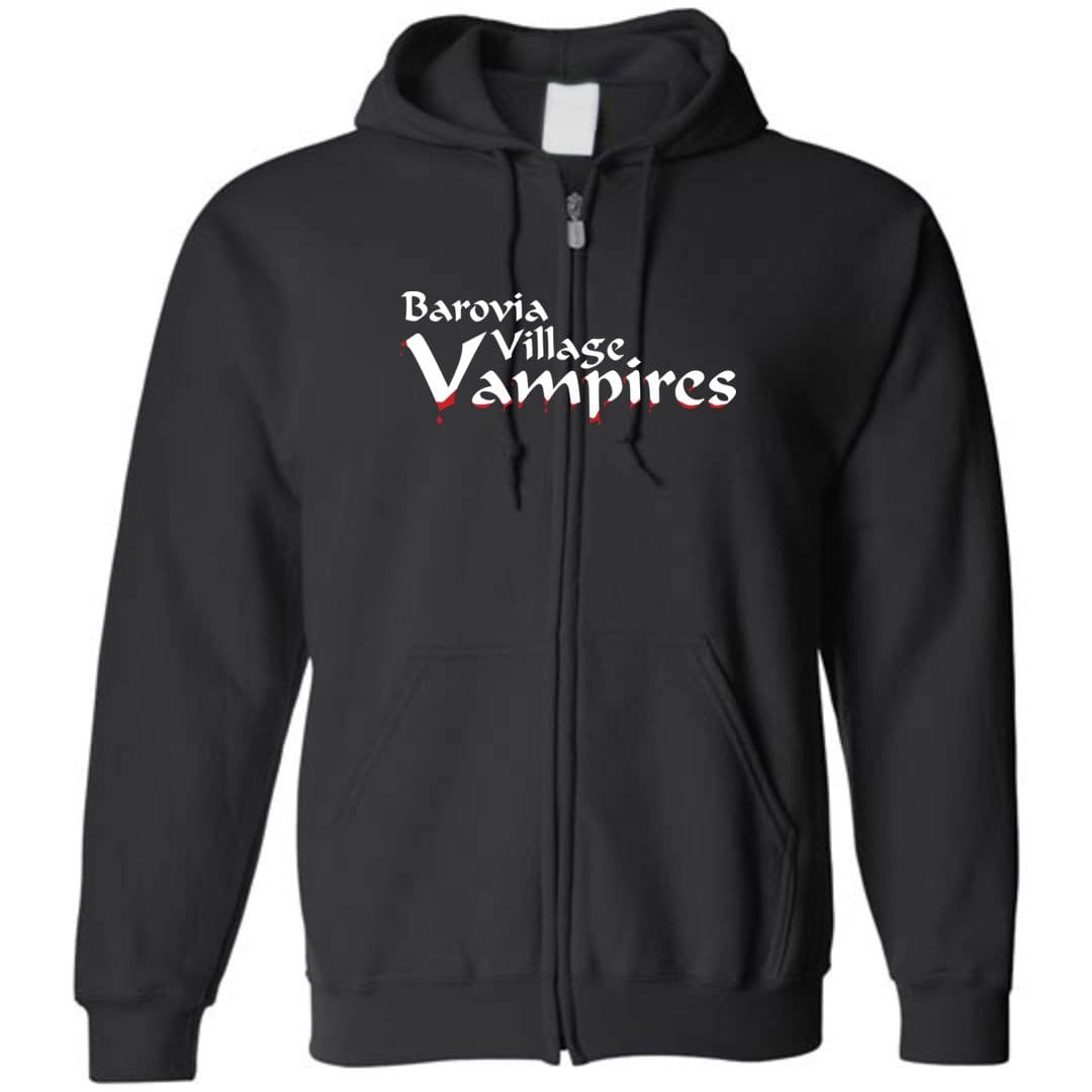Barovia Village Vampires Unisex Zip Hoodie - Black / S