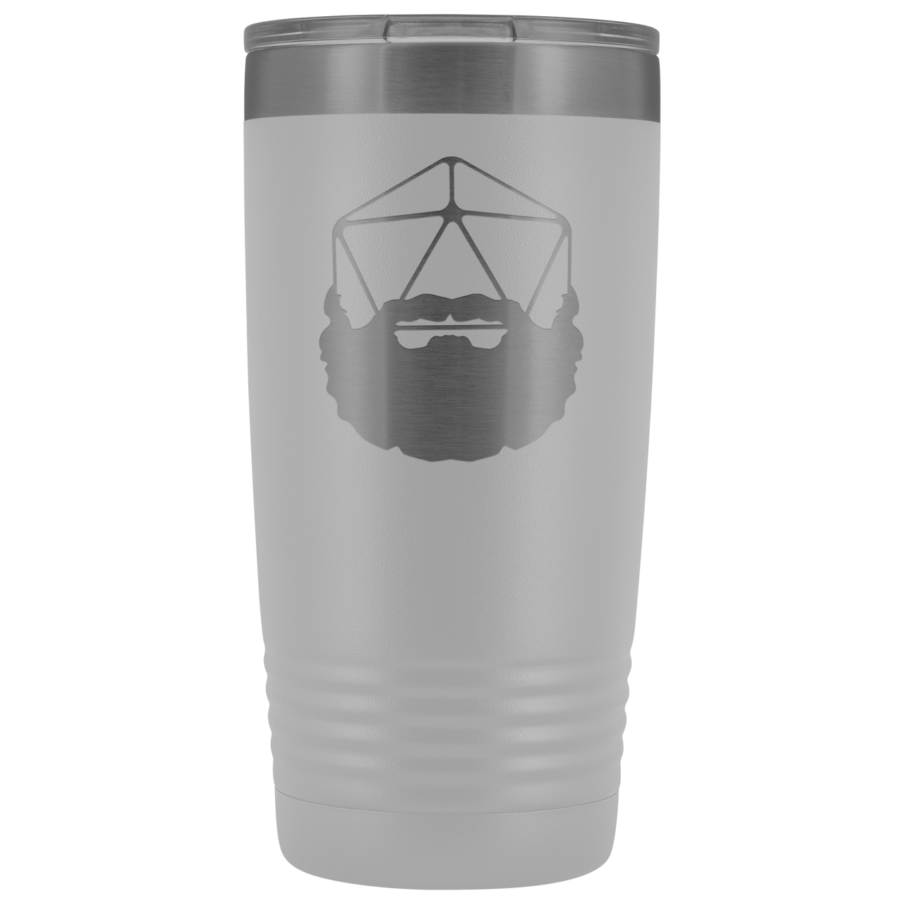 Beard 20 D20 20oz Vacuum Tumbler - White - Tumblers