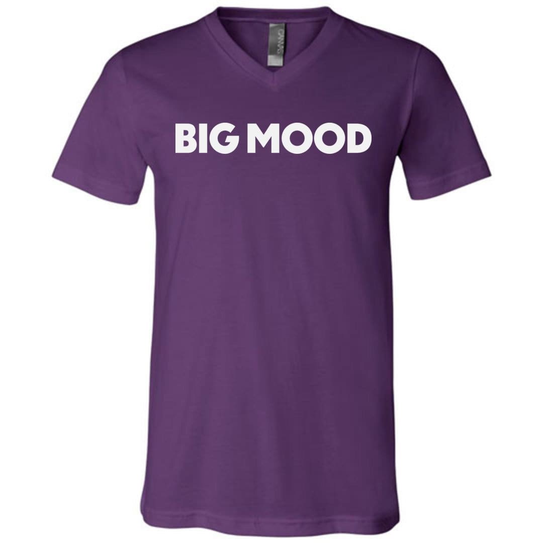 Big Mood TS Unisex Premium V-Neck Tee - Team Purple / S