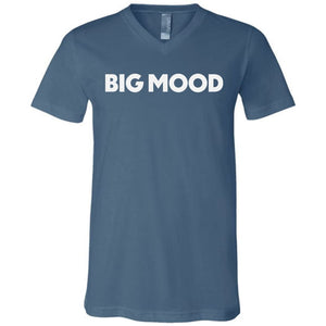 Big Mood TS Unisex Premium V-Neck Tee - Steel Blue / S