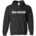 Big Mood Unisex Zip Hoodie - Black / S