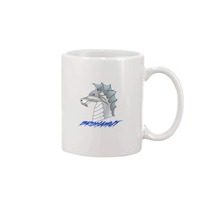 BROhamut Platinum Dragon 11oz Mug - White / 11OZ - SoMattyGameZ