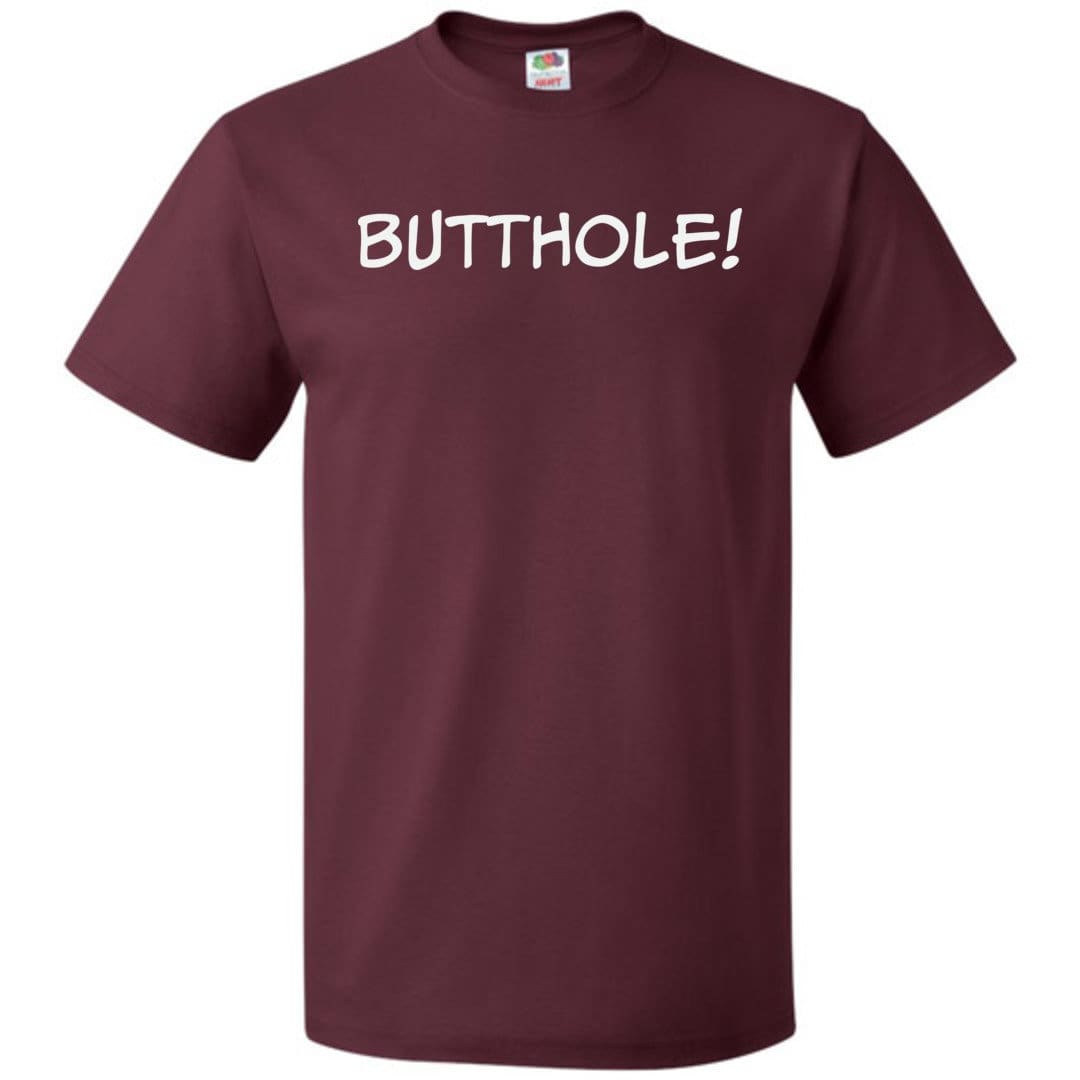 Butthole! Unisex Classic Tee - Maroon / S
