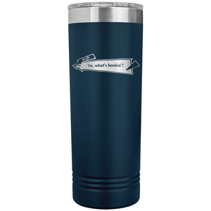 Capster Cafe - Bonkin’ 22oz Skinny Tumbler - Navy - Drinkware