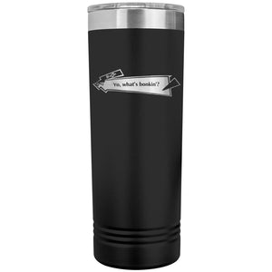 Capster Cafe - Bonkin’ 22oz Skinny Tumbler - Black - Drinkware