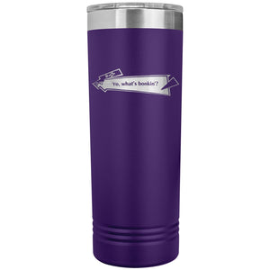 Capster Cafe - Bonkin’ 22oz Skinny Tumbler - Purple - Drinkware