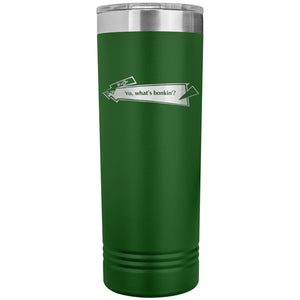 Capster Cafe - Bonkin’ 22oz Skinny Tumbler - Green - Drinkware