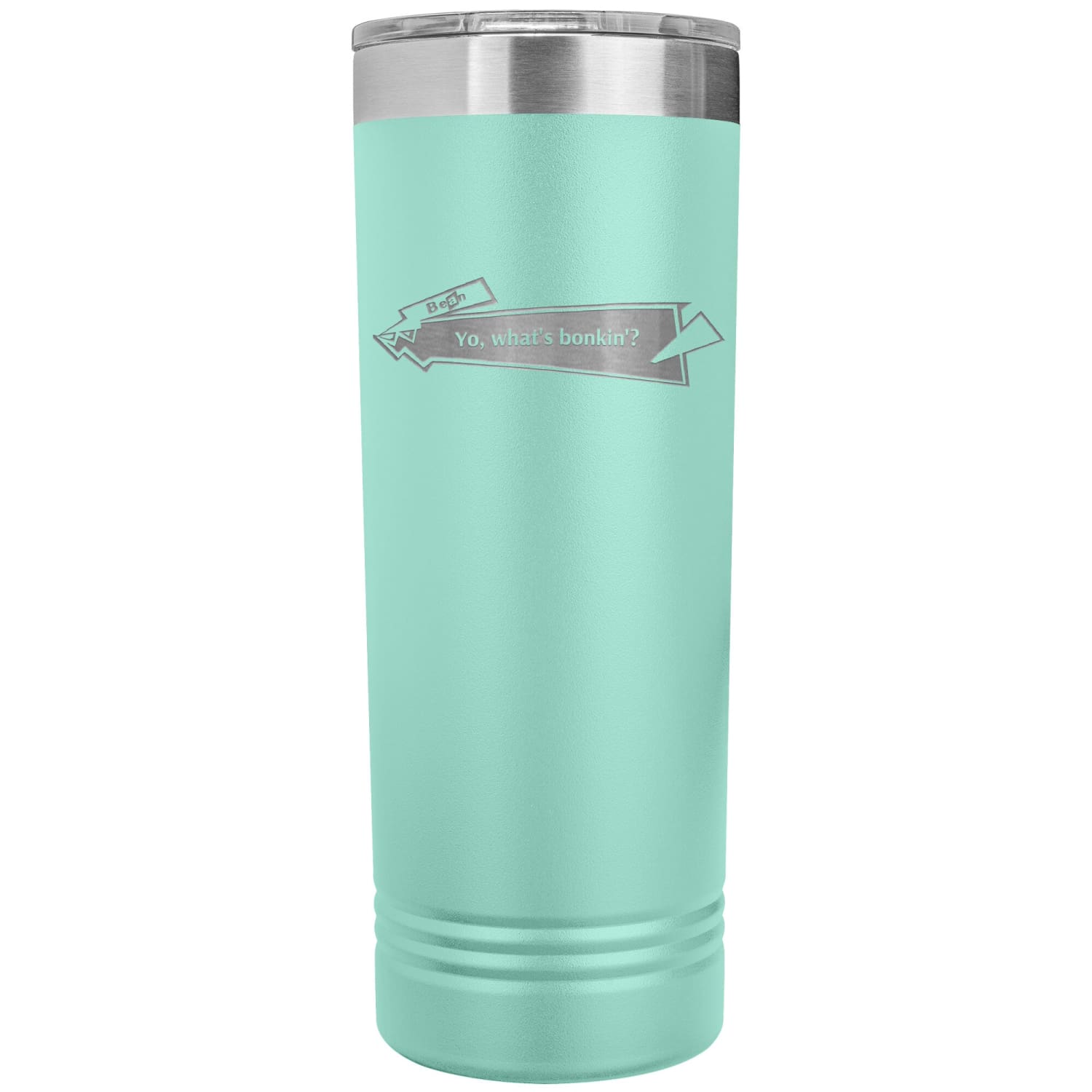 Capster Cafe - Bonkin’ 22oz Skinny Tumbler - Teal - Drinkware