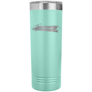 Capster Cafe - Bonkin’ 22oz Skinny Tumbler - Teal - Drinkware
