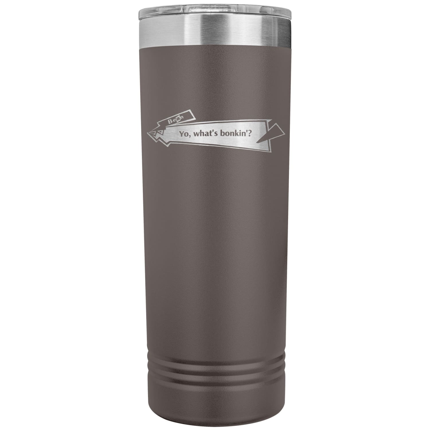 Capster Cafe - Bonkin’ 22oz Skinny Tumbler - Pewter - Drinkware