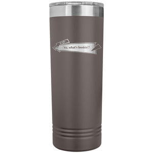 Capster Cafe - Bonkin’ 22oz Skinny Tumbler - Pewter - Drinkware