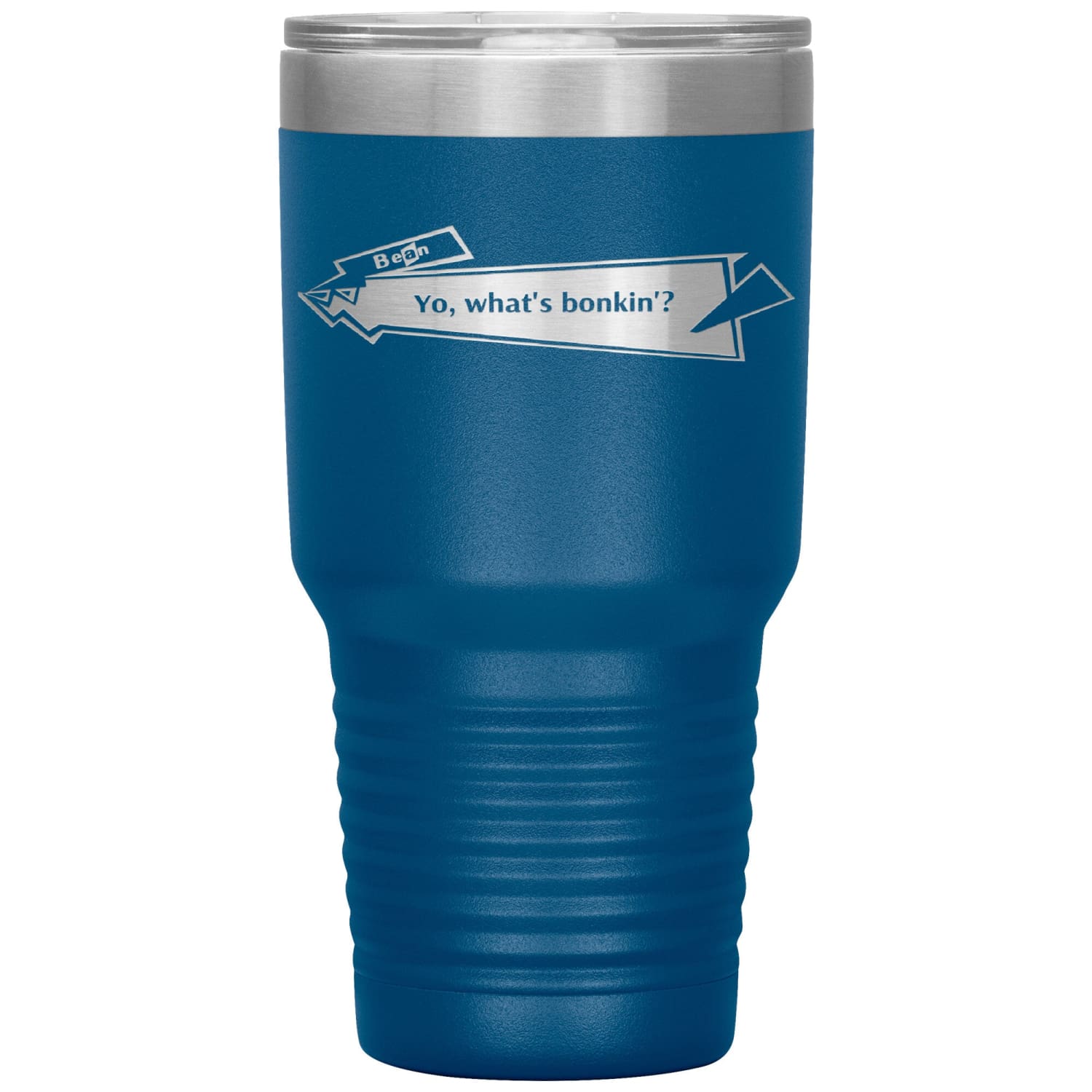 Capster Cafe - Bonkin’ 30oz Vacuum Tumbler - Blue - Tumblers