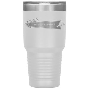 Capster Cafe - Bonkin’ 30oz Vacuum Tumbler - White - Tumblers