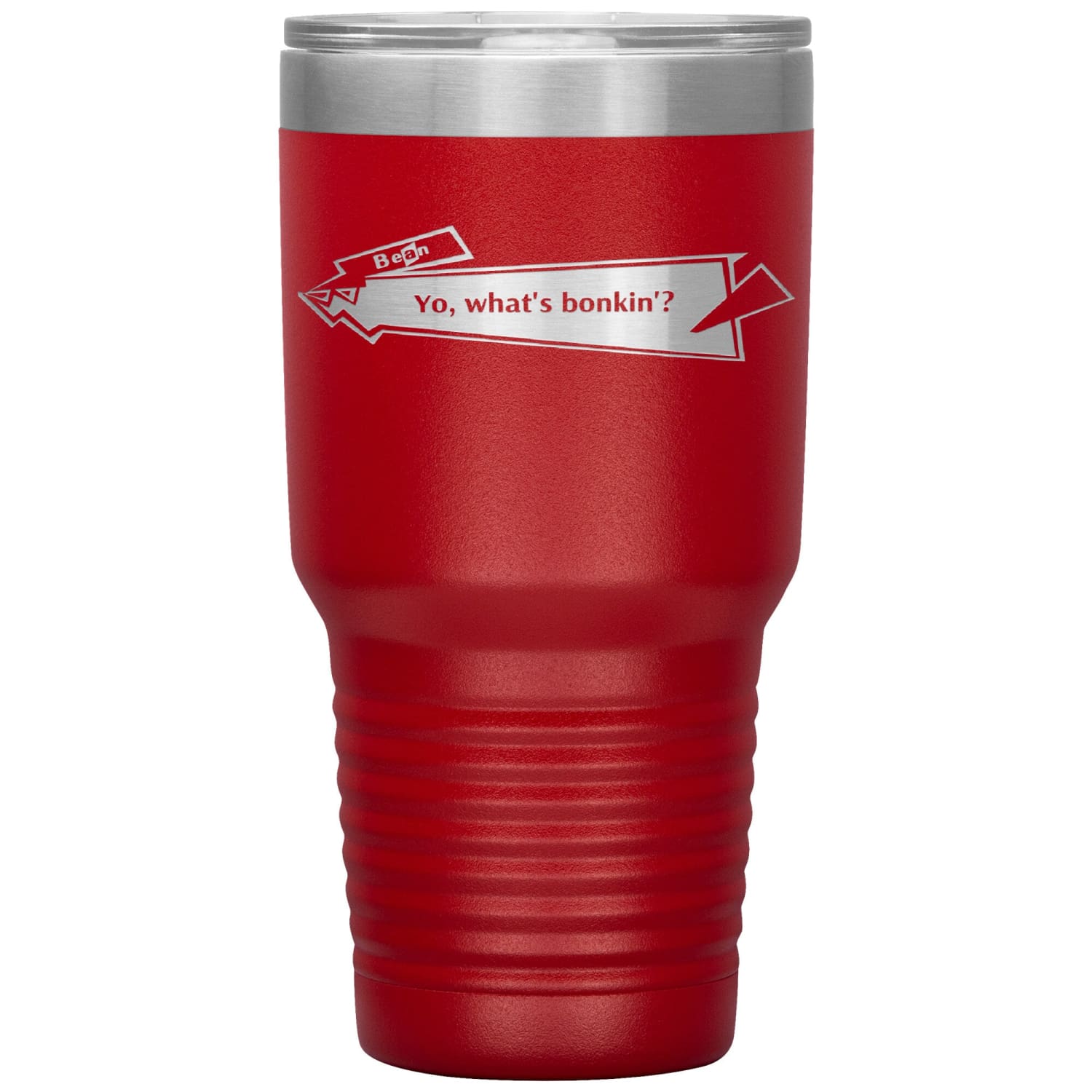 Capster Cafe - Bonkin’ 30oz Vacuum Tumbler - Red - Tumblers