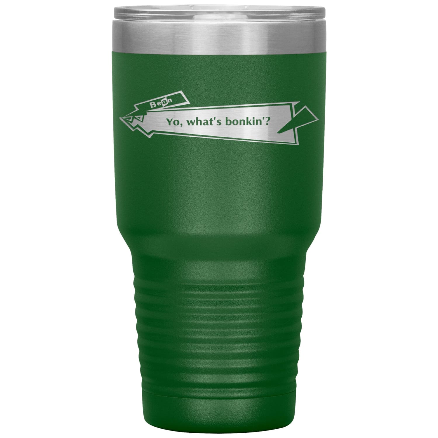 Capster Cafe - Bonkin’ 30oz Vacuum Tumbler - Green - Tumblers