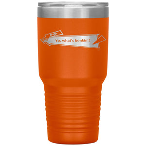 Capster Cafe - Bonkin’ 30oz Vacuum Tumbler - Orange - Tumblers