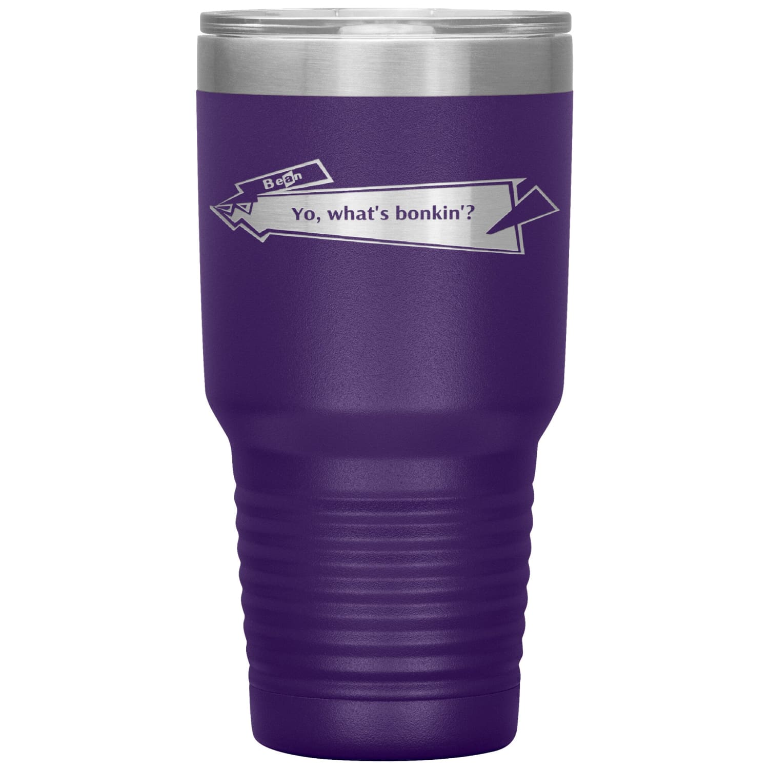 Capster Cafe - Bonkin’ 30oz Vacuum Tumbler - Purple - Tumblers