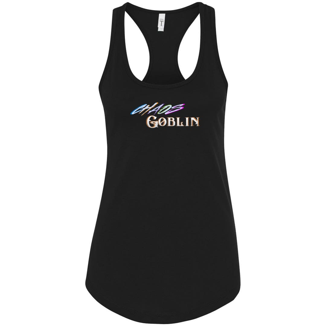 Chaos Goblin TS Womens Premium Racerback Tank - Black / XS