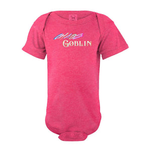Chaos Goblin Unisex Baby Fine Jersey Onesie Bodysuit - Vintage Hot Pink / NB