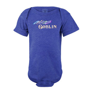 Chaos Goblin Unisex Baby Fine Jersey Onesie Bodysuit - Vintage Royal / NB