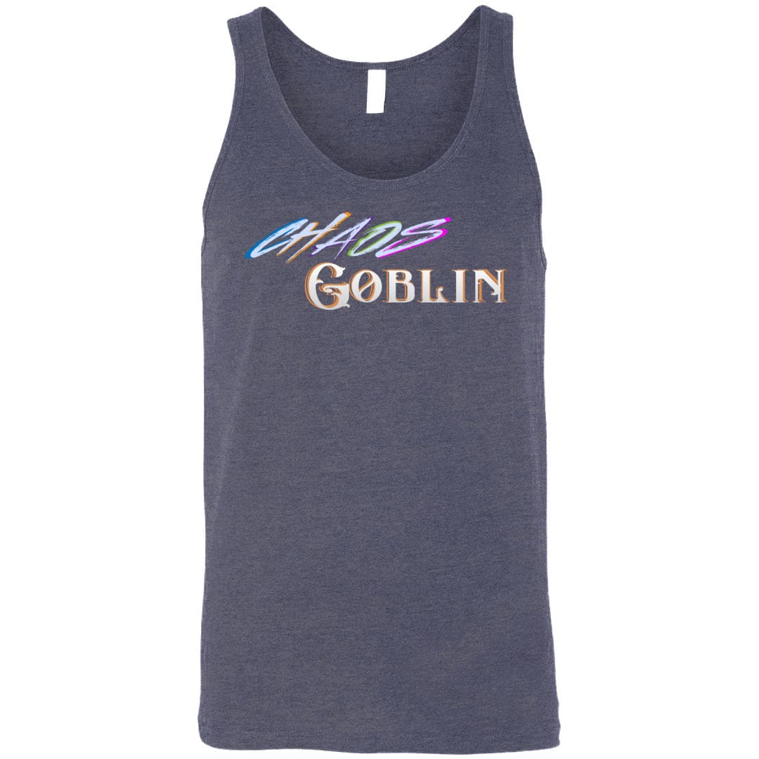 Chaos Goblin Unisex Premium Tank - Heather Navy / S