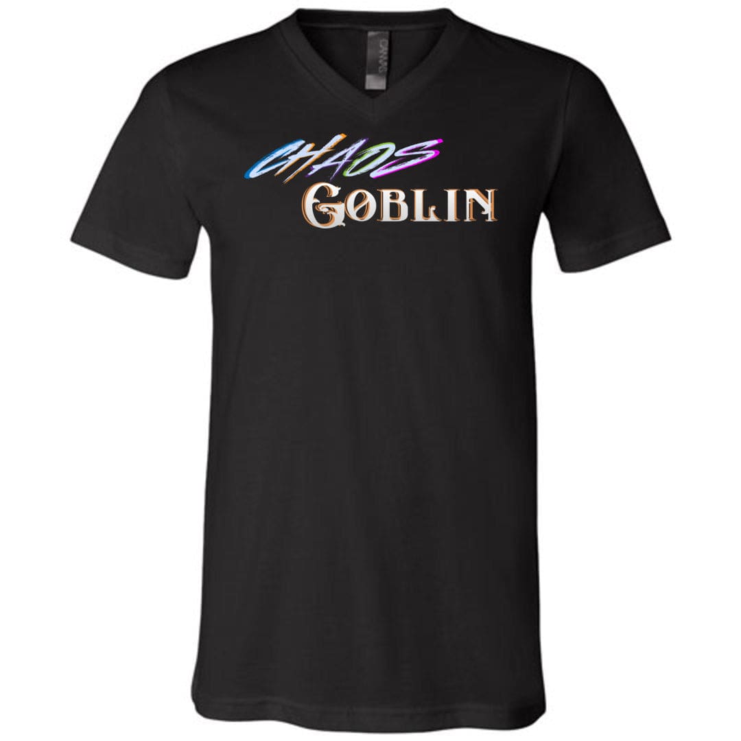 Chaos Goblin Unisex Premium V-Neck Tee - Black / S
