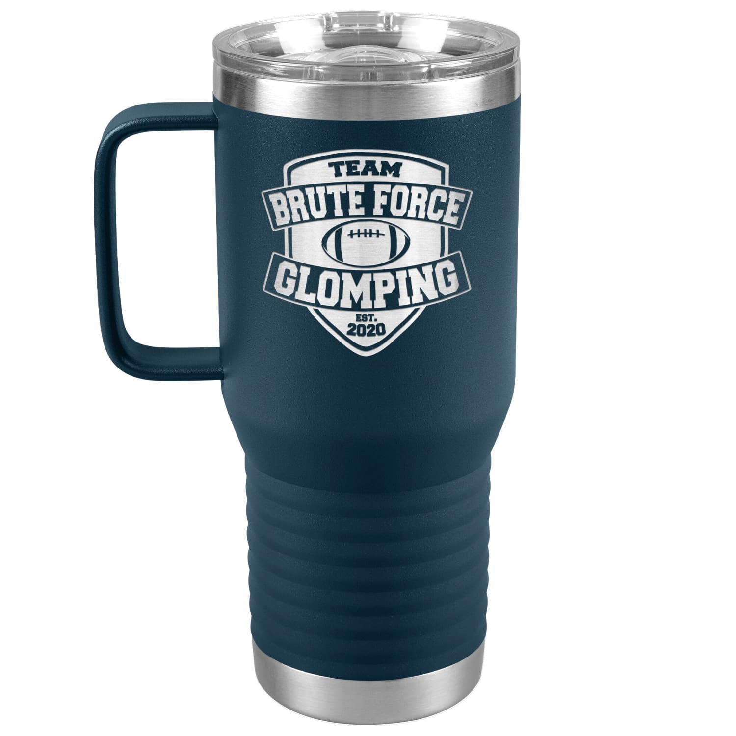 Chatty Fam Brute Force Glomping 20oz Travel Tumbler - Navy - Tumblers