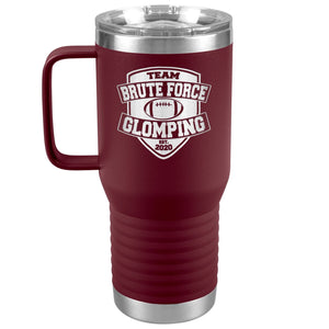 Chatty Fam Brute Force Glomping 20oz Travel Tumbler - Maroon - Tumblers