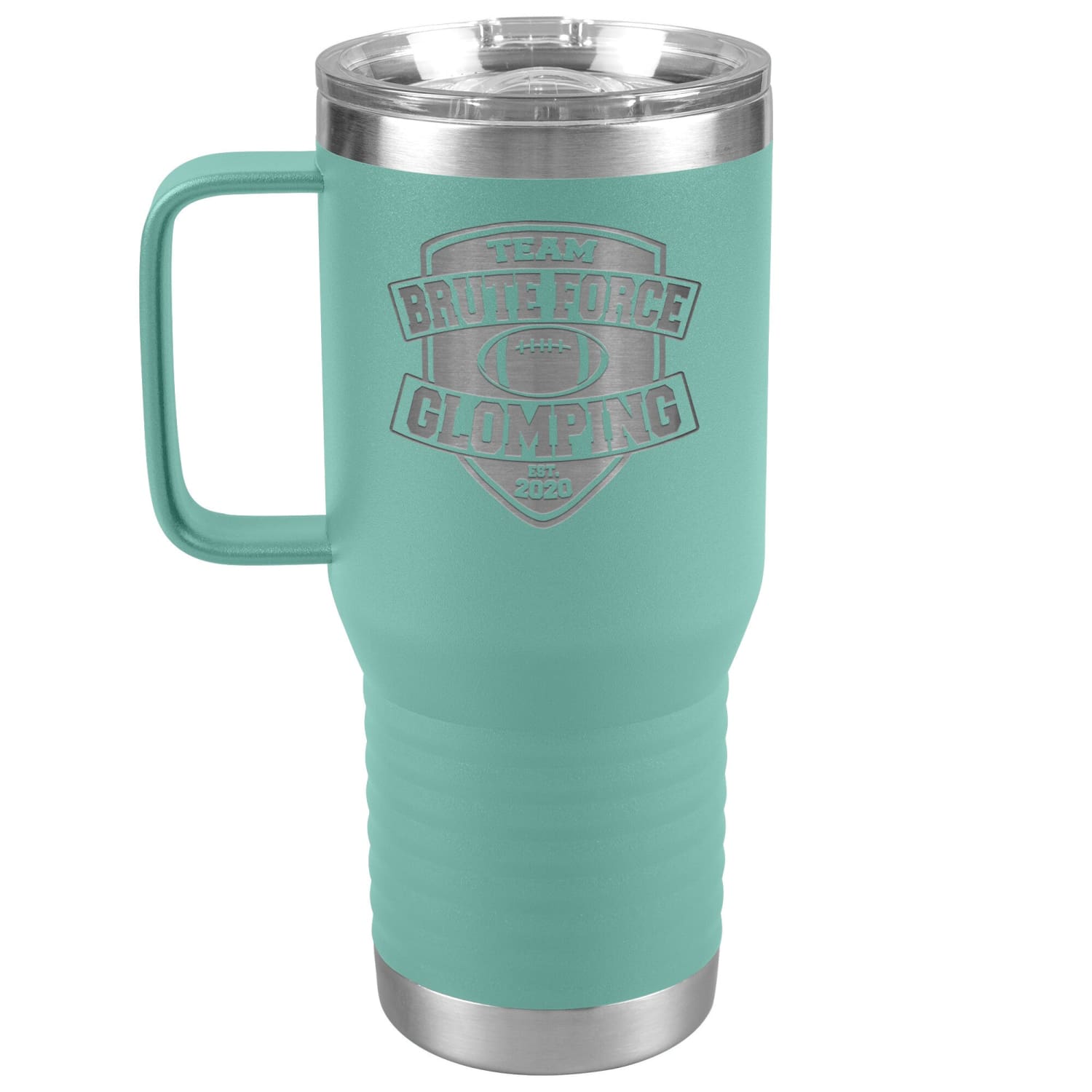 Chatty Fam Brute Force Glomping 20oz Travel Tumbler - Teal - Tumblers