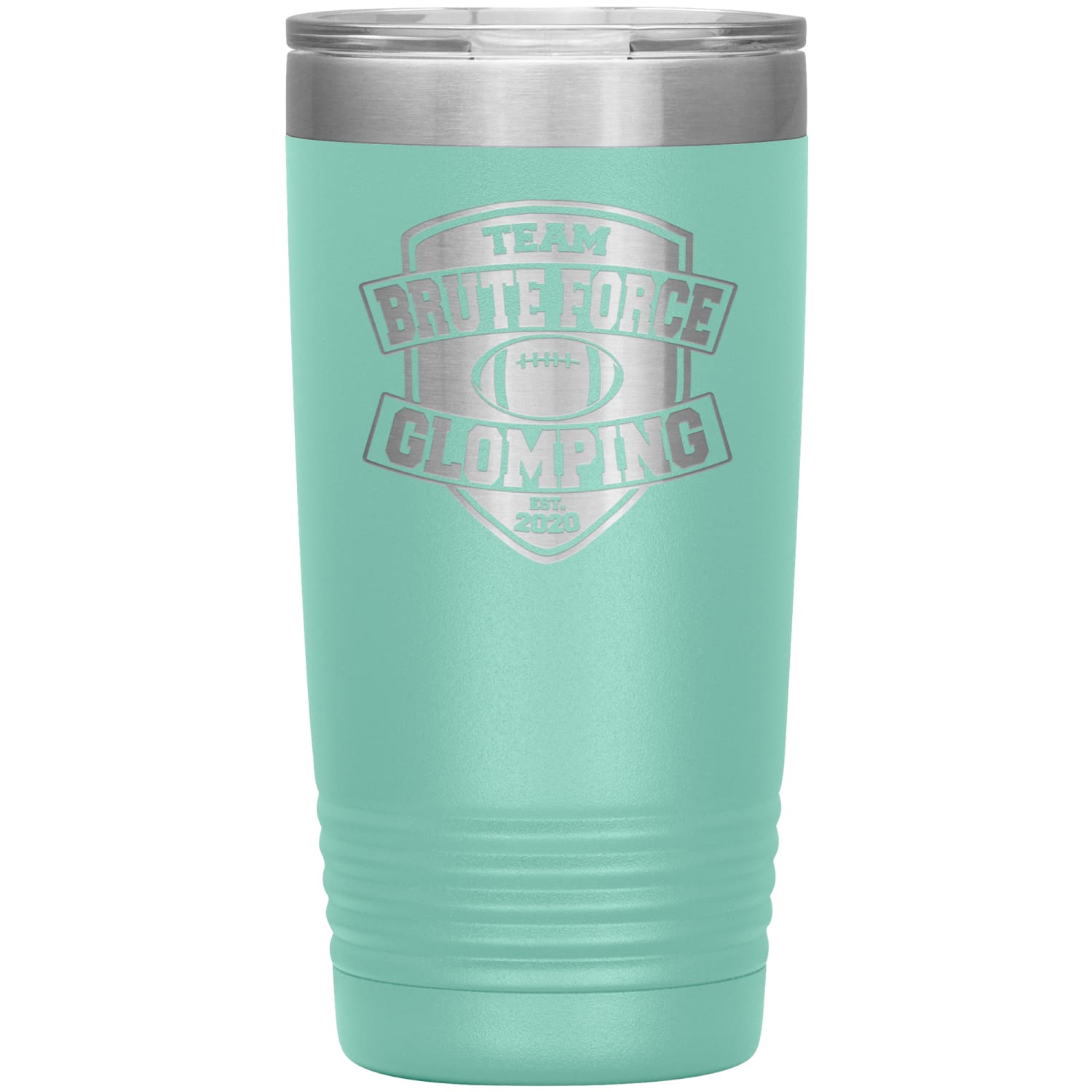 Chatty Fam Brute Force Glomping 20oz Vacuum Tumbler - Teal - Tumblers
