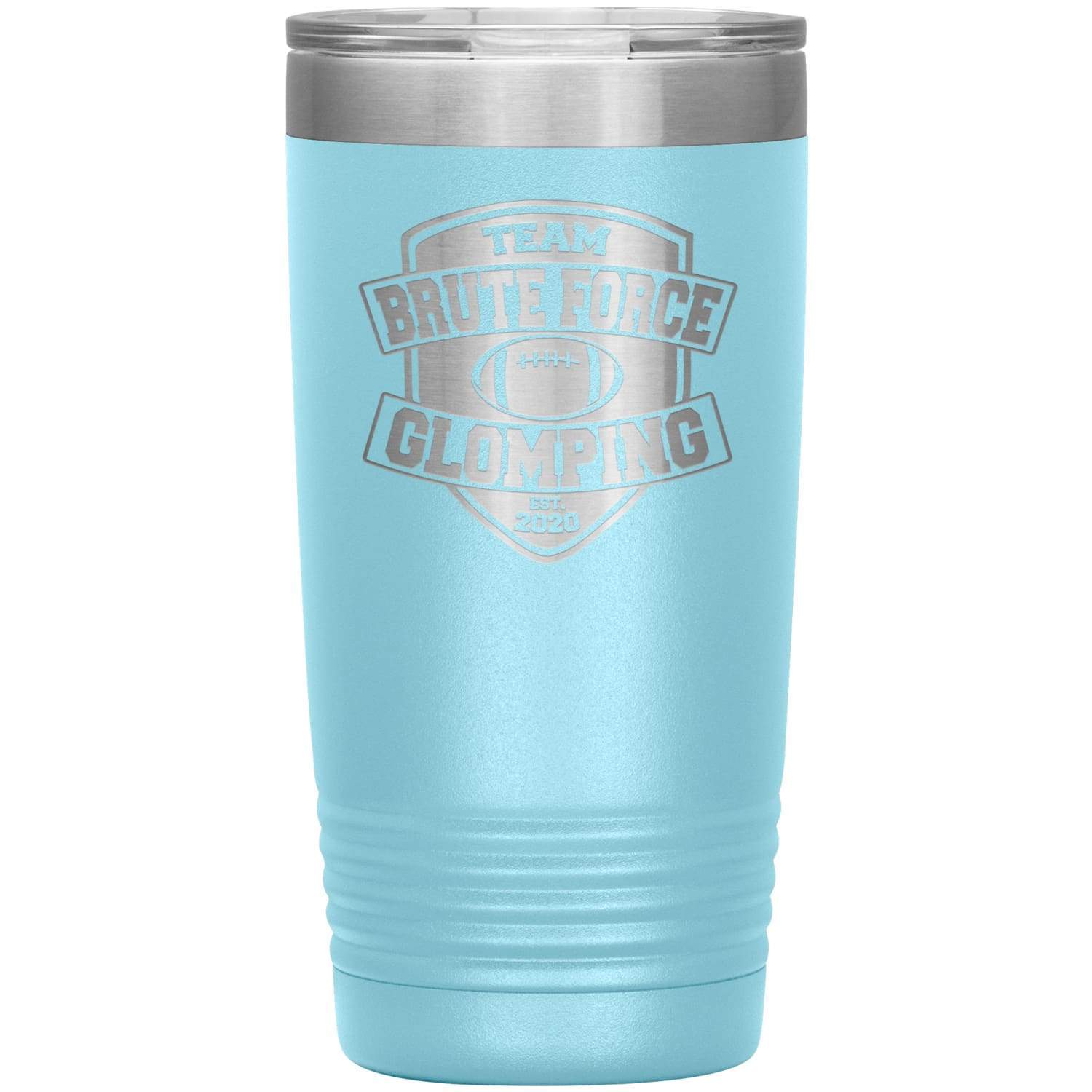 Chatty Fam Brute Force Glomping 20oz Vacuum Tumbler - Light Blue - Tumblers