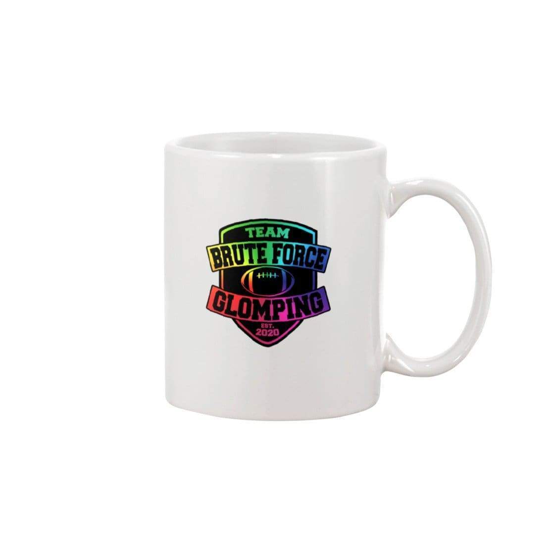 Chatty Fam Brute Force Glomping Rainbow 15oz Mug - White / 15OZ - Chatty Fam