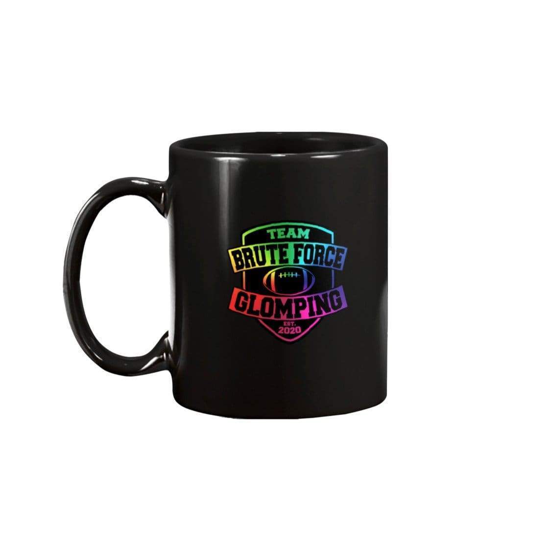 Chatty Fam Brute Force Glomping Rainbow 15oz Mug - Black / 15OZ - Chatty Fam