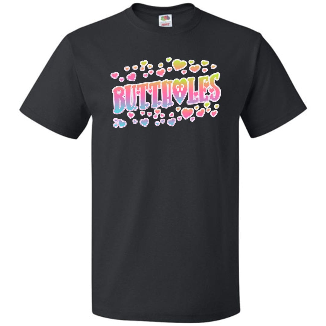 Chatty Fam Buttholes & Hearts Unisex Classic Tee - Black / S
