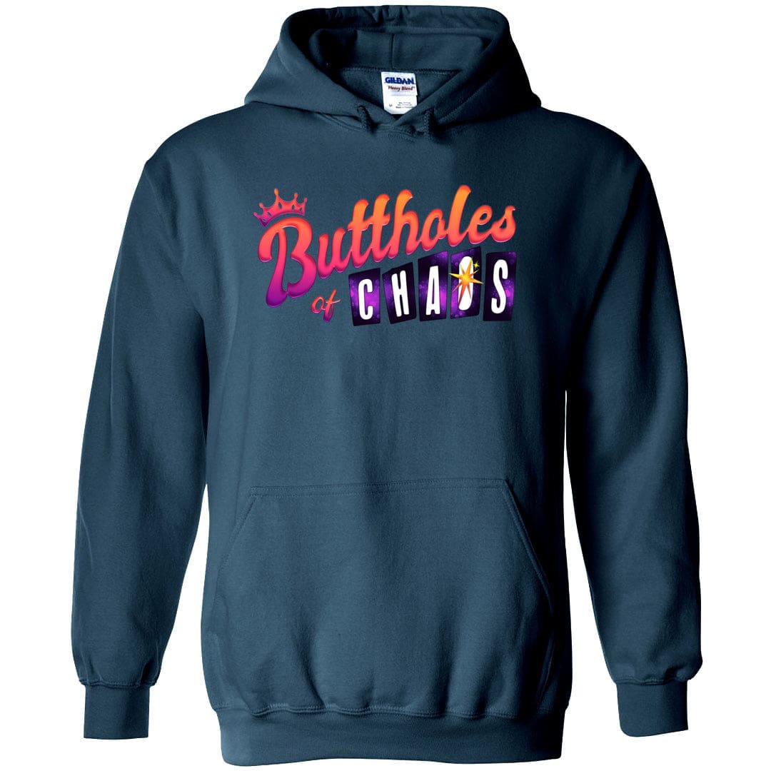 Chatty Fam Buttholes of Chaos TS Unisex Pullover Hoodie - Legion Blue / S