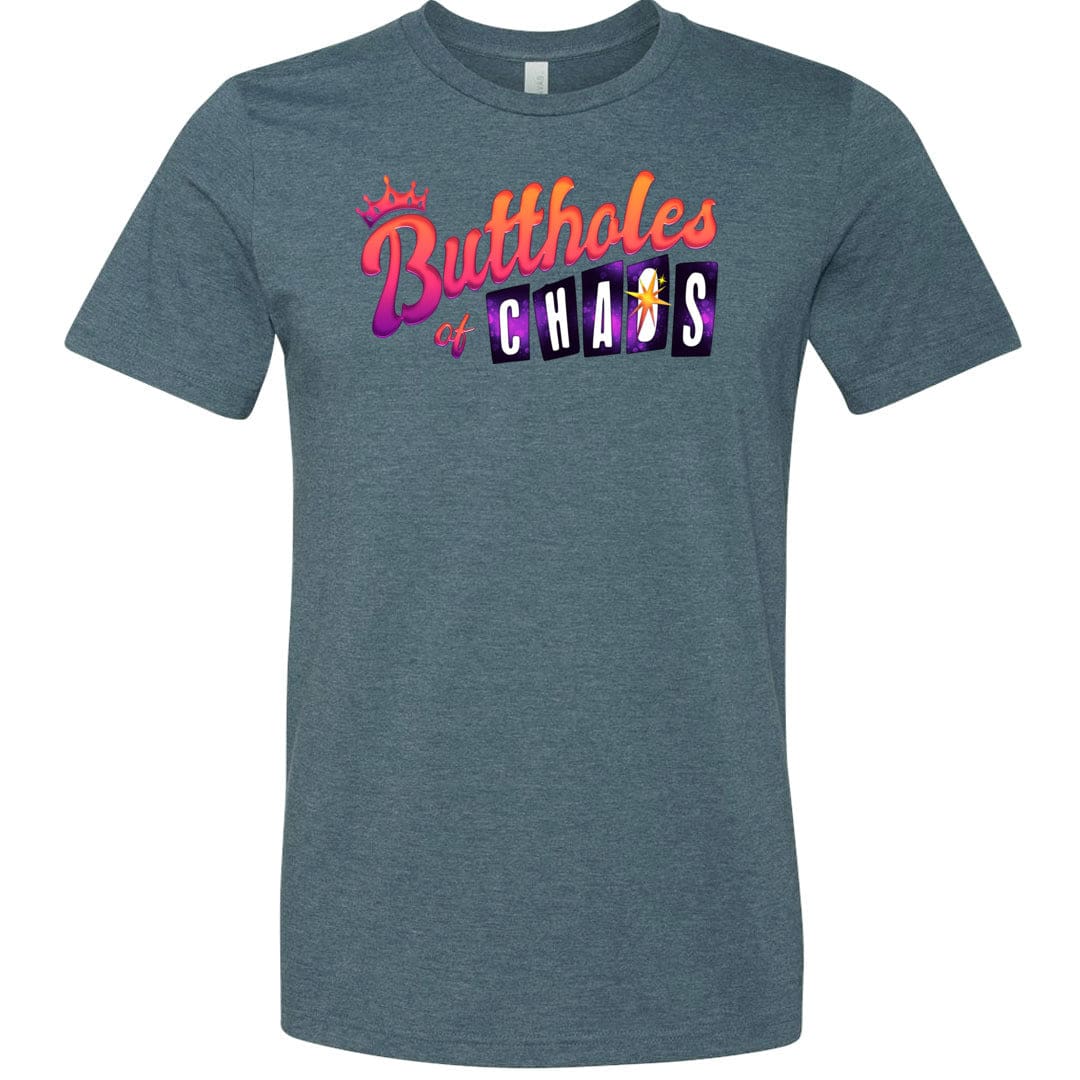 Chatty Fam Buttholes of Chaos Unisex Premium Tee - Heather Slate / XS